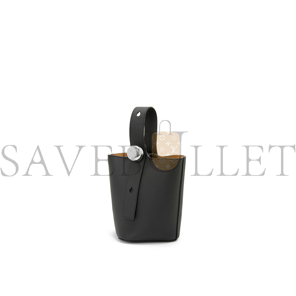 LOEWE MINI PEBBLE BUCKET BAG IN SOFT GRAINED CALFSKIN AANBBBMX02 (19.5*16*16cm)